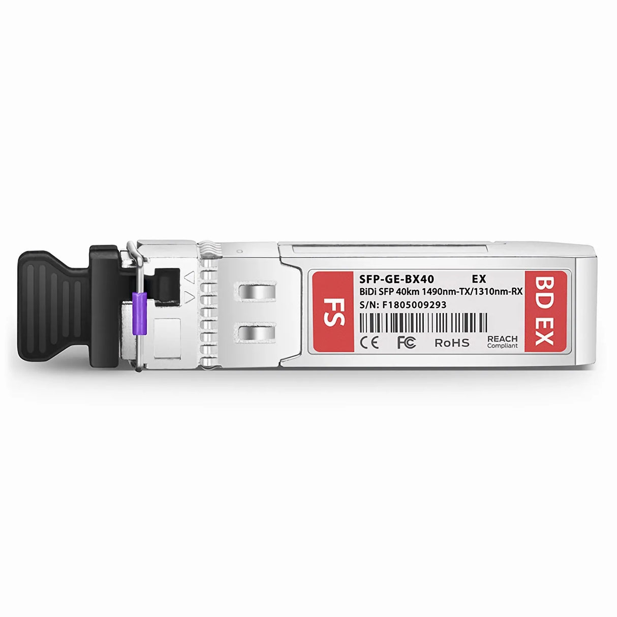 Extreme Networks - SFP (mini-GBIC) transceiver module - GigE - 1000Base-BX-D - LC single-mode - up to 24.9 miles - 1490 (TX) / 1310 (RX) nm