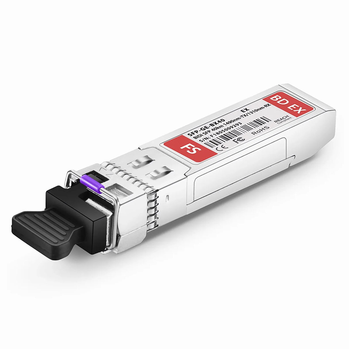 Extreme Networks - SFP (mini-GBIC) transceiver module - GigE - 1000Base-BX-D - LC single-mode - up to 24.9 miles - 1490 (TX) / 1310 (RX) nm