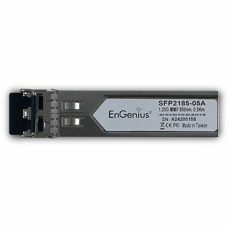 EnGenius SFP+ Switch 1.25Gig Transceiver Module - For Data Networking, Optical Network - 1 x LC Gigabit Ethernet Network - Optical Fiber - Multi-mode - Gigabit Ethernet1.25 Gbit/s - 20 km Maximum Distance - Hot-swappable