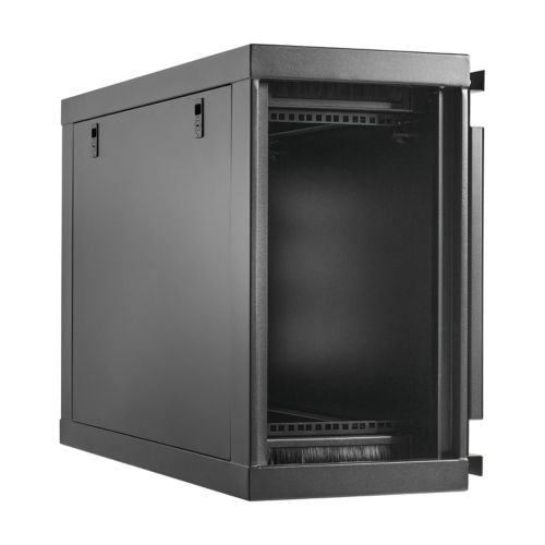 Tripp Lite Eaton Series SmartRack Wall-Mount Mini Rack Enclosure 6U Low-Profile Side-Mount Black