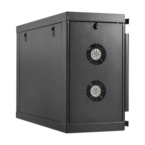 Tripp Lite Eaton Series SmartRack Wall-Mount Mini Rack Enclosure 6U Low-Profile Side-Mount Black