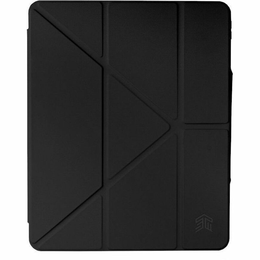 STM Goods Opp Carrying Case (Folio) for 13" Apple iPad Air 13 (2024) Tablet - Black - Drop Resistant - Thermoplastic Polyurethane (TPU), Polycarbonate, Polyurethane Body - 11.2" Height x 9.2" Width x 0.6" Depth