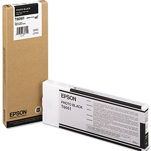 Epson T606100 220 ml Photo Black UltraChrome Ink Cartridge