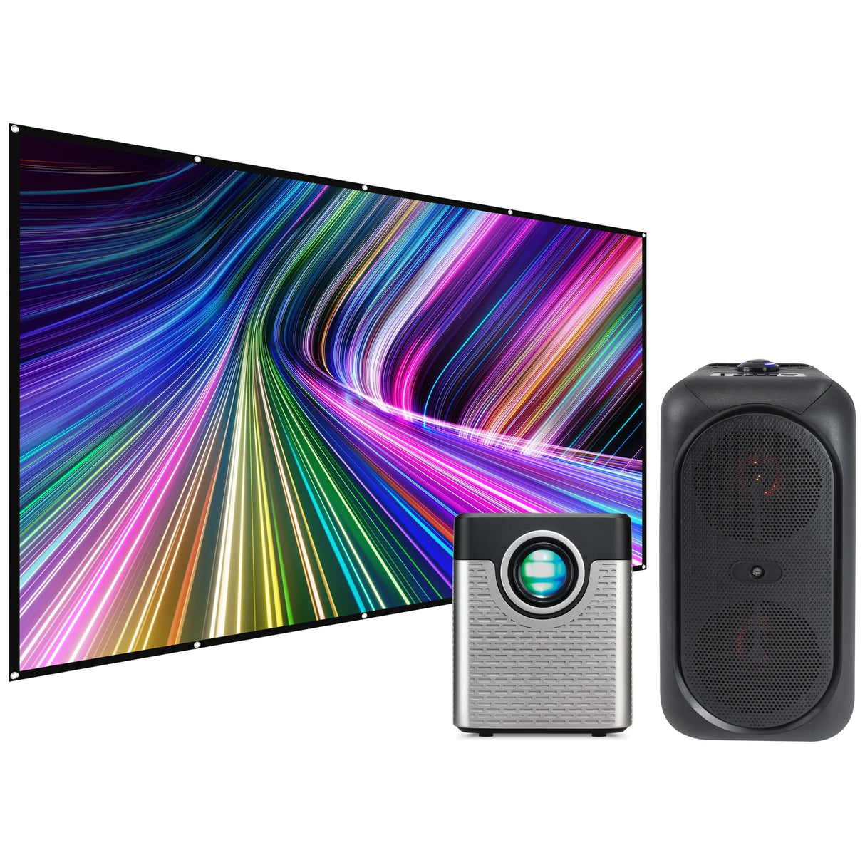 iLive 720p Pop-Up Movie Theater Kit W/ 120" Screen THE2604BDL