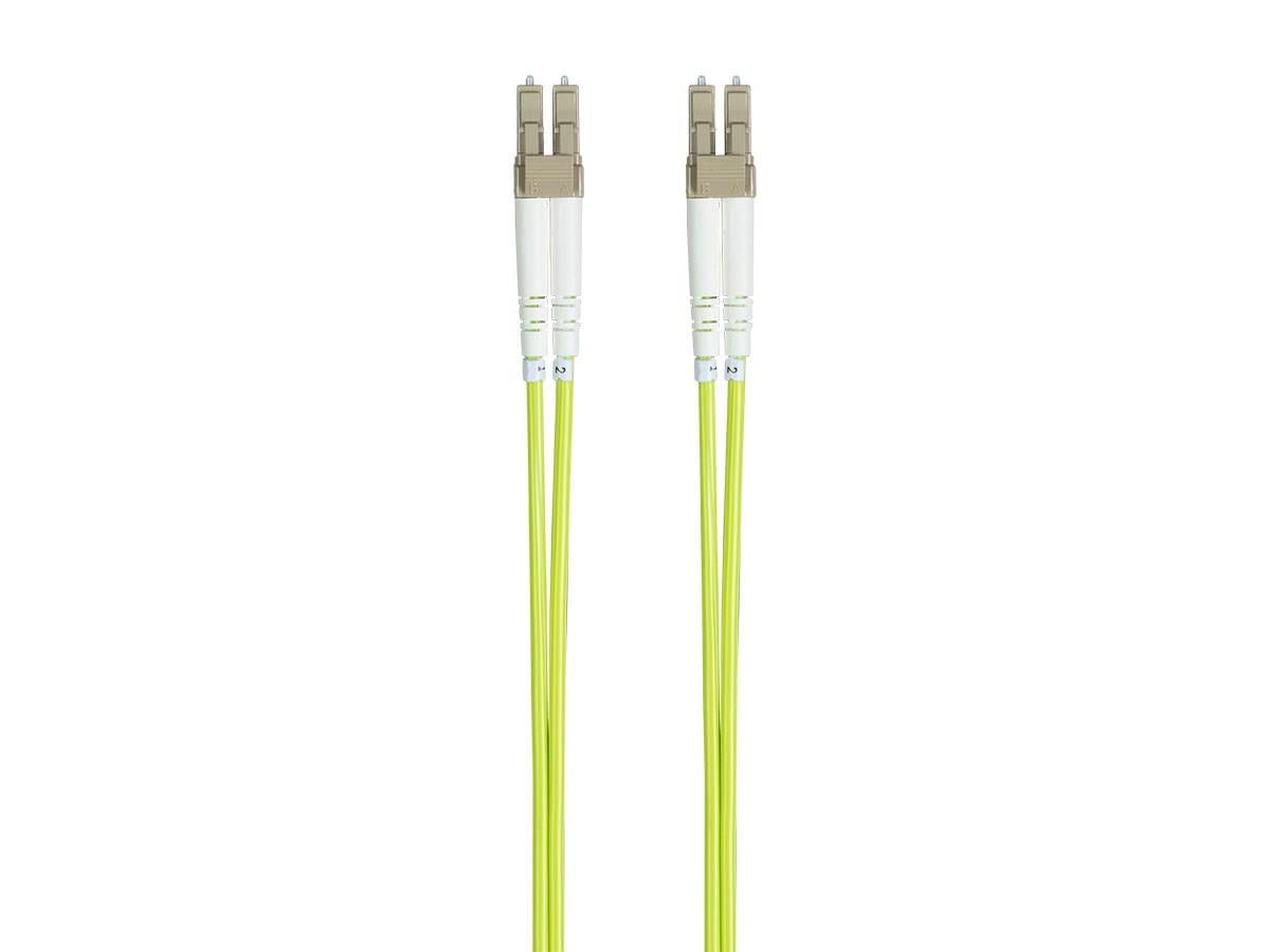Monoprice Fiber Optic Cable - Green - 5 Meter | OM5, LC/UPC-LC/UPC, Multi Mode Duplex, (50/125 Type) - Entegrade Series