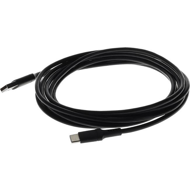 AddOn 1.0m 3.3ft USB-C Male to USB 2.0 A Male Sync and Charge Black Cable USBC2USB1MB