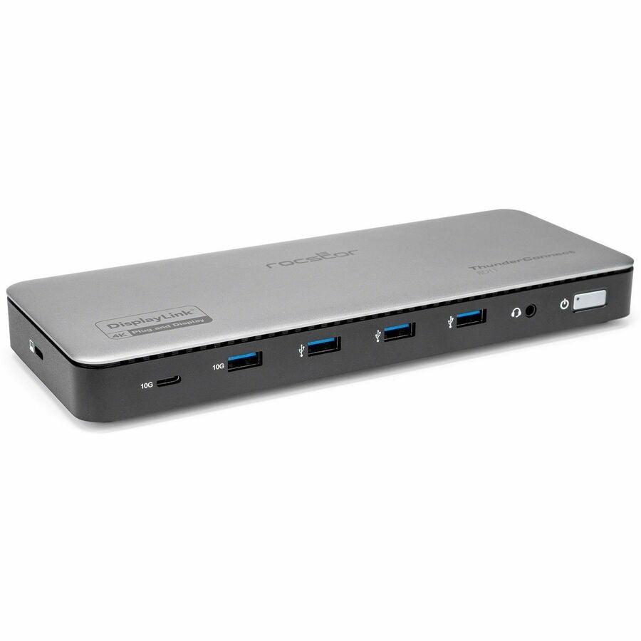 Rocstor ThunderConnect RD11 USB-C 13-in-1 Triple Display Docking Station - for Notebook/Desktop PC/Tablet/Monitor - Charging Capability - 134 W - USB4 - 3 Displays Supported