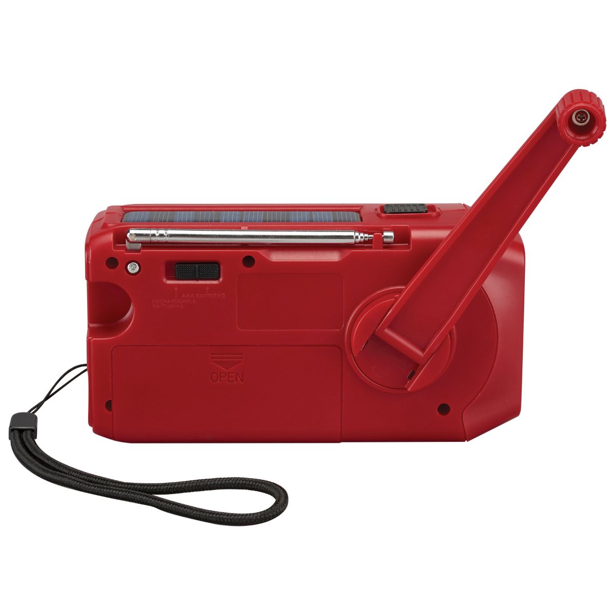 WeatherX Weatherband & AM/FM Flashlight, WR281R, Red