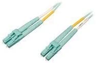 Tripp Lite 10-Ft Fiber Optic Lc/Lc Duplex Patch Cable, Aqua N820-03M-Om4