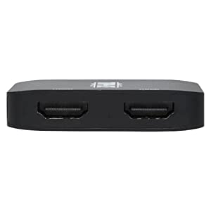 Tripp Lite USB-C Two-Monitor HDMI Adapter, Windows & MacBook Pro, 4K @ 60Hz 4:4:4 Dual Output, 7.1-Channel Surround Sound Audio, HDCP 2.2, HDR, DP 1.4 Alt Mode, 3-Year Warranty (U444-2H-MST4K6)