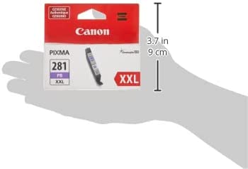 Canon Genuine Ink Cartridge CLI-281XXL Photo Blue Ink Compatible to printer TS9120, TS8120, TS8220, TS82222, TS8320, TS8322 Blue XXL Ink
