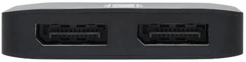 Tripp Lite USB-C Two-Monitor DisplayPort Adapter, Windows & MacBook Pro, 8K @ 30Hz 4:4:4 Single Output, 4K @ 60Hz 4:4:4 Dual Output, HDCP 2.2, HDR, DP 1.4 Alt Mode, 3-Year Warranty (U444-2DP-MST4K6)