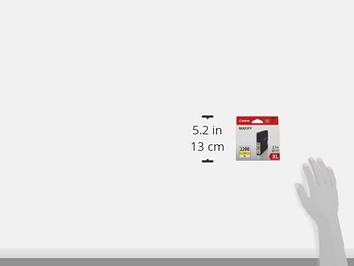 Canon PGI-2200XL Yellow Ink-Tank Compatible to IB4120, MB5420, MB5120, IB4020, MB5020, MB5320 CanonInk MAXIFY PGI-2200 XL Yellow Pigment Ink Tank