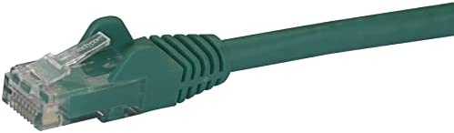 StarTech.com 4ft CAT6 Ethernet Cable - Green CAT 6 Gigabit Ethernet Wire - 650MHz 100W PoE RJ45 UTP Network/Patch Cord Snagless w/Strain Relief Fluke Tested/Wiring is UL Certified/TIA (N6PATCH4GN)