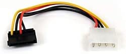 STARTECH.COM 6IN 4 PIN MOLEX to Right Angle SATA Power Cable Adapter