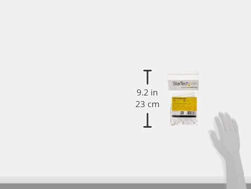 StarTech.com Cat 6 RJ45 Modular Plug for Solid Wire - 50 Pack (CRJ45C6SOL50),Clear Cat6 - Solid