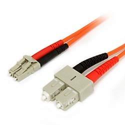 StarTech.com 7m Fiber Optic Cable - Multimode Duplex 62.5/125 - LSZH - LC/SC - OM1 - LC to SC Fiber Patch Cable - LC Male - SC Male - 22.97ft - Orange