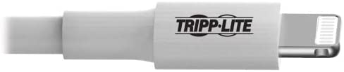 Tripp Lite Apple MFI Certified 6-Feet 2M Lightning to USB Cable Sync Charge iPhone/iPod/iPad - White (M100-006-WH) White 6 ft.