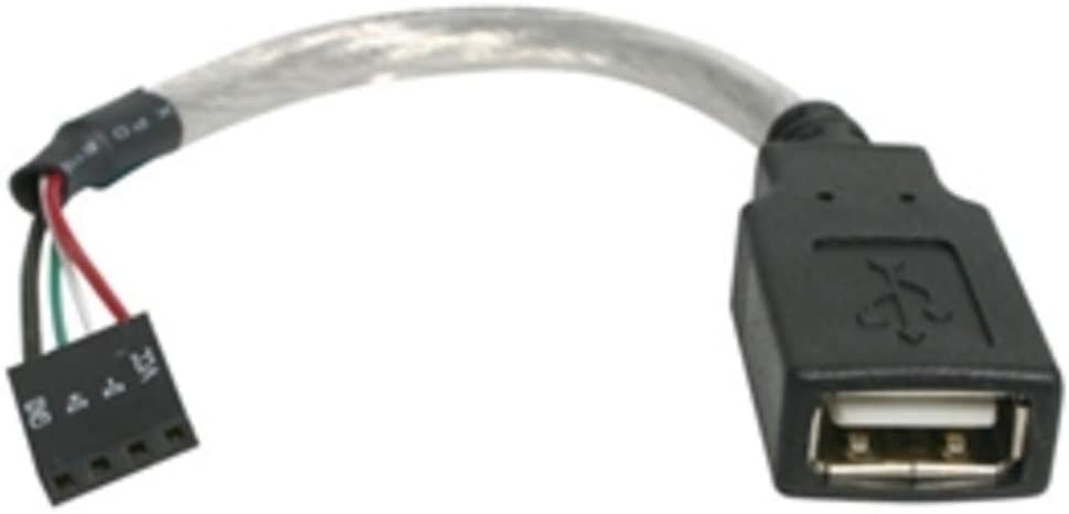 2CH4528 - StarTech.com 6in USB 2.0 Cable - USB A Female to USB Motherboard 4 Pin Header F/F - Dealtargets.com