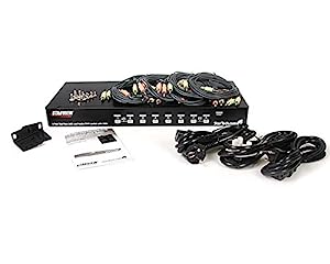 2CN6221 - StarTech.com 8 Port Rackmount USB VGA KVM Switch w/ Audio (Audio Cables Included) - Dealtargets.com