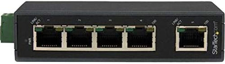 StarTech.com 5-Port Ethernet Switch - 10/100Mbps Industrial Networking Solution - IP30-rated Energy Efficient Internet Switch (IES5102)