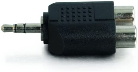 C2g/ cables to go C2G 40645 3.5mm Stereo Male To Dual RCA Female Audio Adapter, TAA Compliant, Black