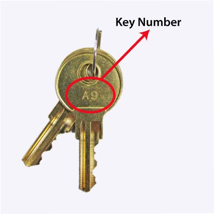 APG Cash Drawer Replacement Key Set | Compatible with APG A9 Code Locks | Set of 2 Keys | for APG’s Series 100 and Series 4000 Cash Drawers | PK-8K-A9