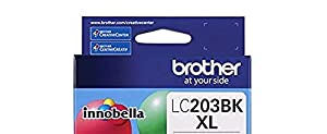 Brother Genuine High Yield Black Ink Cartridge, LC203BK, Replacement Black Ink, Page Yield Up To 550 Pages, Amazon Dash Replenishment Cartridge, LC203