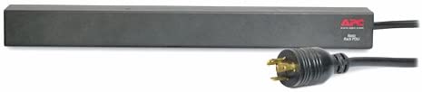 APC Rack Mount PDU, Basic 208V/20A, (12) Outlets, 1U Horizontal Rackmount (AP9566) Basic 20A Horizontal