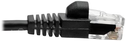 Tripp Lite Cat6a 10G Ethernet Cable, Snagless Molded Slim UTP Network Patch Cable (RJ45 M/M), Black, 4 ft. (N261-S04-BK) Black 4-ft.