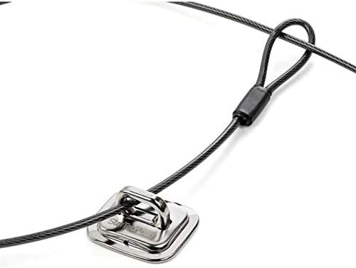 Laptop Cable Lock Anchor - Steel - Computer Security Cable Anchor - Desk Mount Security Anchor Point - Screw-On Lock Anchor