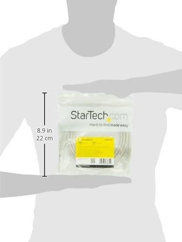 StarTech.com 10ft CAT6 Ethernet Cable - Black CAT 6 Gigabit Ethernet Wire -650MHz 100W PoE RJ45 UTP Category 6 Network/Patch Cord Snagless w/Strain Relief Fluke Tested UL/TIA Certified (N6PATCH10GR) Gray 10 ft / 3m 1 Pack