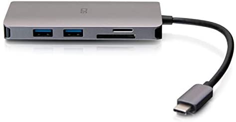 C2g/ cables to go USB-C Mini Dock with HDMI, 2X USB-A, Ethernet, SD Card Reader, and USB-C Power Delivery up to 100W - 4K 30Hz
