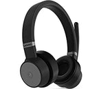 Lenovo Go Wireless ANC Headset - Stereo - USB Type C - Wired/Wireless - Bluetooth - 98.4 ft - 32 Ohm - 20 Hz - 20 kHz - On-ear - Binaural - Ear-cup - 4.27 ft Cable - Noise Cancelling Microphone - Nois