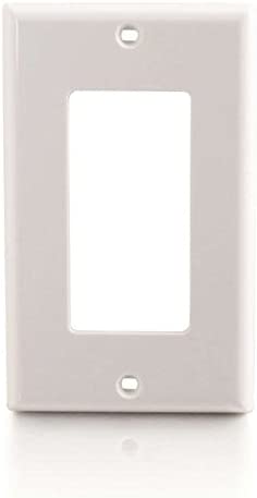C2g/ cables to go C2G / Cables To Go 03725 Decorative Compatible Cutout Single Gang Wall Plate