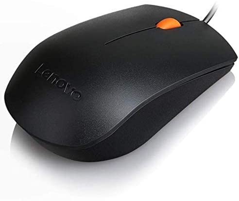 Lenovo 300 USB Combo, Full-Size Wired Keyboard & Mouse, Ergonomic, Left or Right Hand Mouse, Optical Mouse, GX30M39606, Black Keyboard + Mouse Black