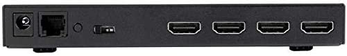 StarTech.com 4 Port HDMI Switch - 4K with Fast Switching, Auto-Sensing & Serial Control – Automatic 4x1 HDMI Video Switcher Box (VS421HD4KA), Black