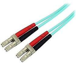 StarTech.com 2m 10 Gb Aqua Multimode 50/125 Duplex LSZH Fiber Patch Cable LC - LC