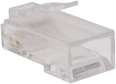 TRIPP LITE 100 Pack Cat6 RJ45 Modular Connector Plug Solid/Stranded RND (N230-100)