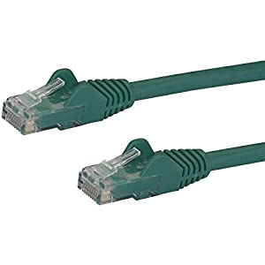 StarTech.com 125ft CAT6 Ethernet Cable - Green CAT 6 Gigabit Ethernet Wire -650MHz 100W PoE RJ45 UTP Network/Patch Cord Snagless w/Strain Relief Fluke Tested/Wiring is UL Certified/TIA (N6PATCH125GN) Green 125 ft / 38 m 1 Pack