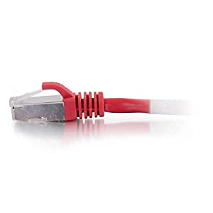 C2g/ cables to go C2G 28708 Cat5e Cable - Snagless Shielded Ethernet Network Patch Cable, Red (100 Feet, 30.48 Meters)