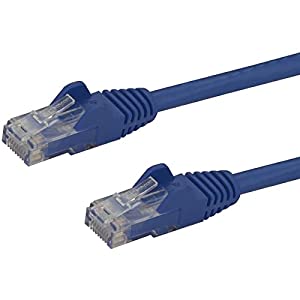 StarTech.com 150ft CAT6 Ethernet Cable - Blue CAT 6 Gigabit Ethernet Wire -650MHz 100W PoE RJ45 UTP Network/Patch Cord Snagless w/Strain Relief Fluke Tested/Wiring is UL Certified/TIA (N6PATCH150BL) Blue 150 ft / 45.7 m 1 Pack