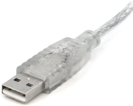 StarTech.com 6 ft Clear A to B USB 2.0 Cable - M/M - USB Cable - USB (M) to USB Type B (M) - 6 ft - Transparent - USBFAB6T