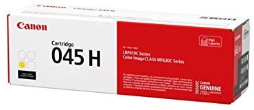 Canon Genuine Toner, Cartridge 045 Yellow, High Capacity (1243C001), 1 Pack, for Canon Color imageCLASS MF634Cdw, MF632Cdw, LBP612Cdw Laser Printer High Yield Yellow