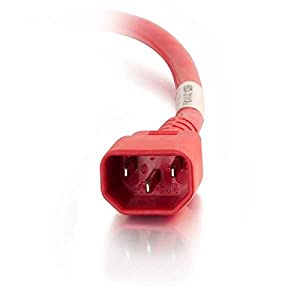 C2g/ cables to go C2G 17505 18 AWG Power Cord - IEC320C14 to IEC320C13, Red (6 Feet, 1.82 Meters) C14 to C13 18/3 6 Feet Red