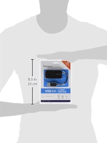 Targus 4-Port USB 3.0 Hub (ACH124US),Black