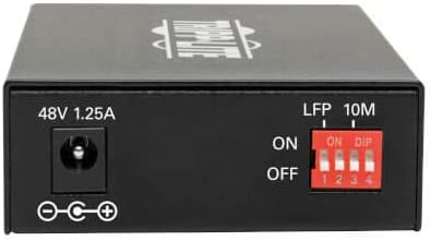 Tripp Lite Multimode Fiber Media Converter, Fiber to Ethernet Converter, Gigabit, POE+, 10/100/1000 SC, 1310 nm, 2 km (N785-P01-SC-MM2) Multimode 2 km (1.2 mi) SC / Multimode