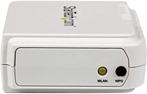 StarTech.com StarTech.com 1-Port Wireless N USB 2.0 Network Print Server - 10/100 Mbps Ethernet USB Printer Server Adapter - Windows 10 - 802.11 b/g/n (PM1115UW) Wireless USB Print Server