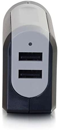 C2g/ cables to go C2G 20276 2-Port USB Wall Charger - AC to USB Adapter, 5V 4.8A Output