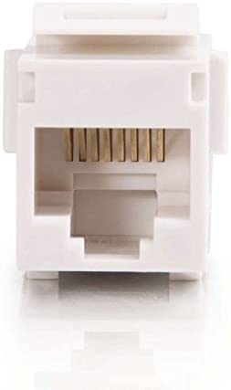C2g/ cables to go C2G 03677 RJ45 (8P8C) Coupler Keystone Insert Module, White